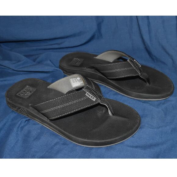 REEF Slippers Men's 10 Built-In Bottle Opener Beach Sandals Casual - Picture 1 of 6